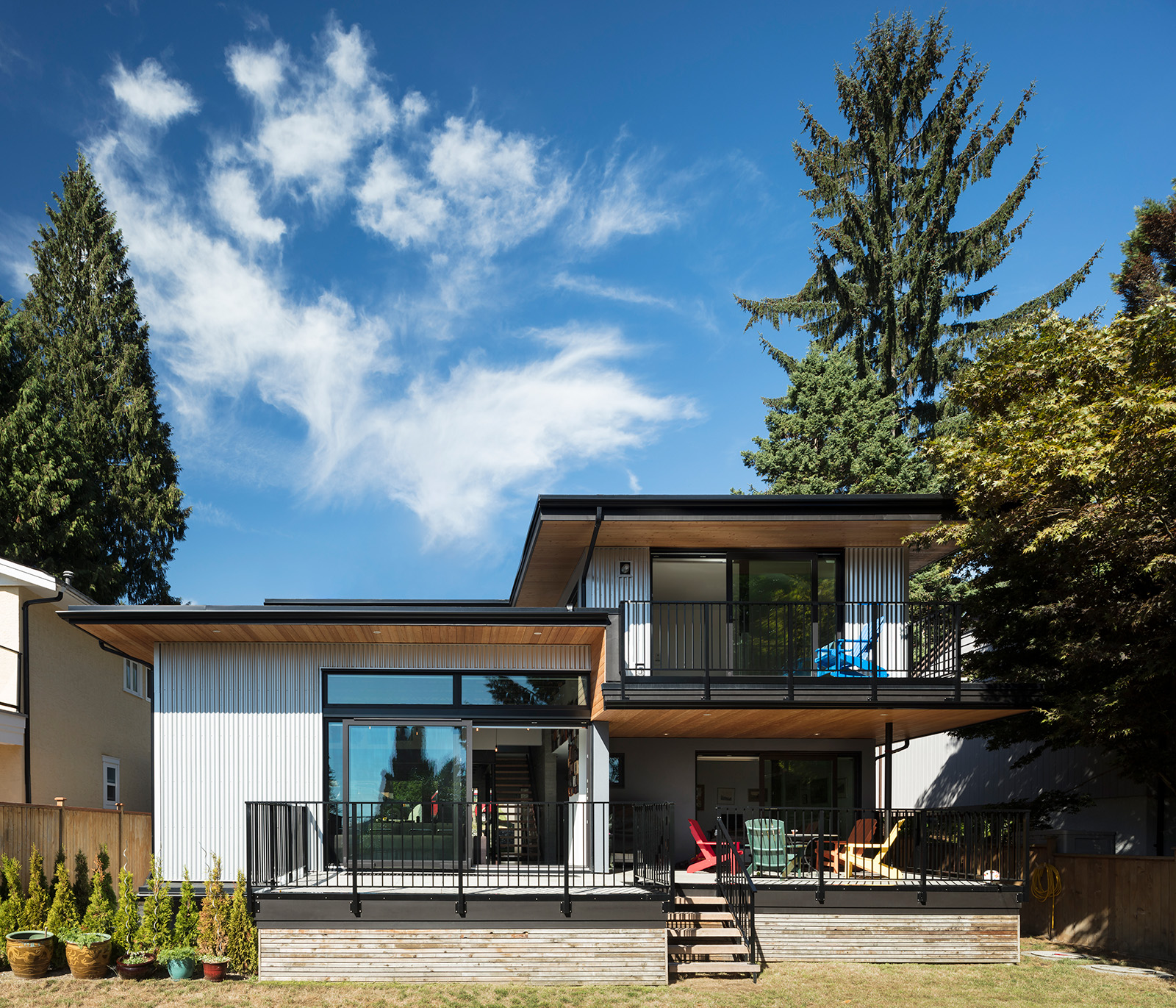 Exterior of a modern home during the day